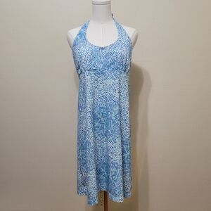 Columbia Sportswear | PFG Blue Dot Swirl Halter Dress